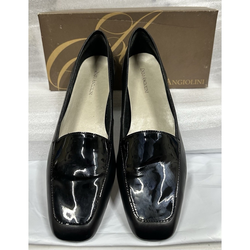 Enzo Angiolini Black Patent Leather Style Liberty In Size 10 N Black Leather‎ - Picture 3 of 10